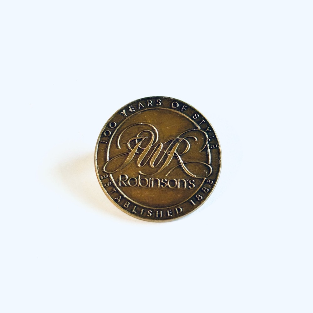 Vintage Robinsons Pin - 100 Years of Style